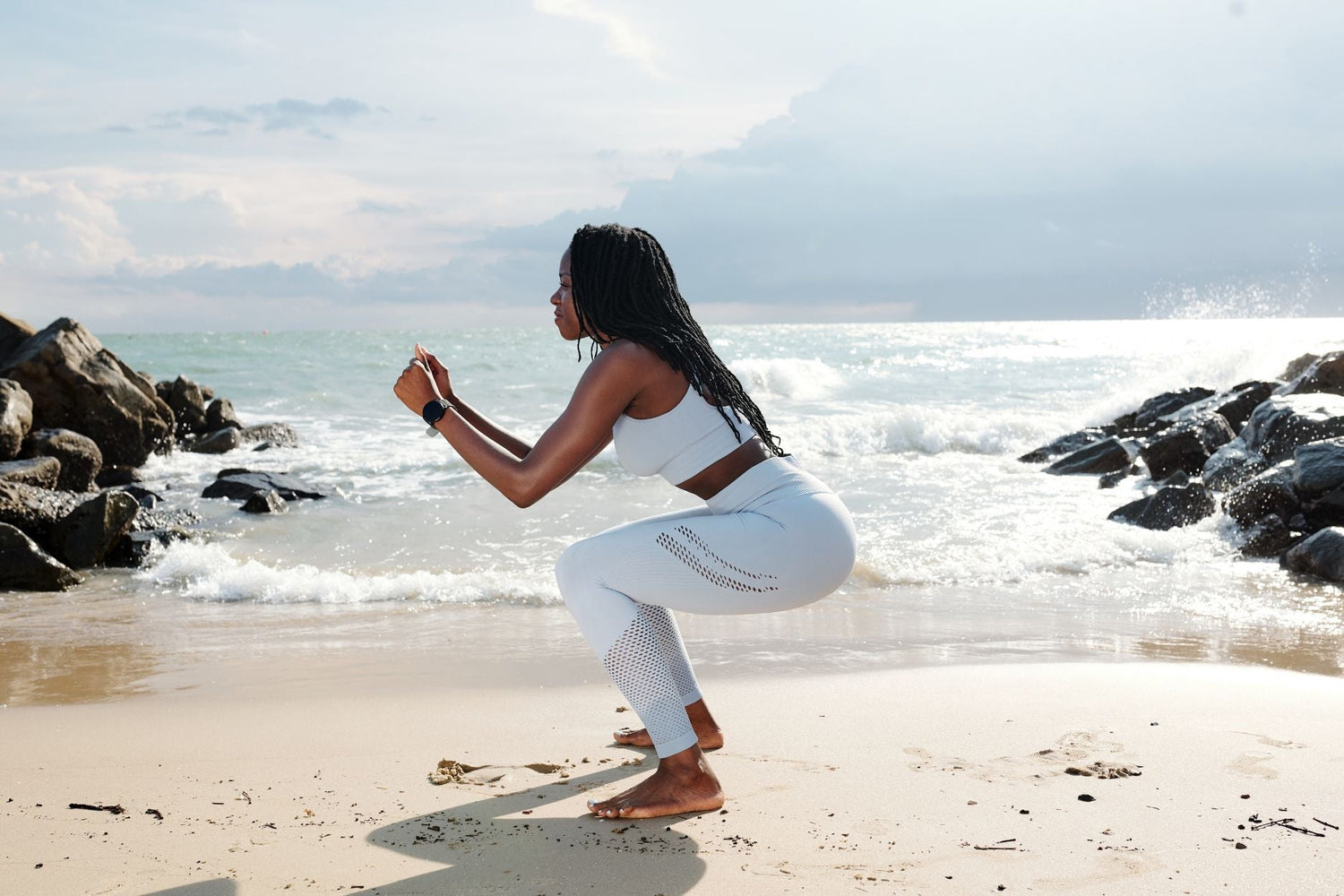 Hand In Hand Squat: Perfect Your Squat Form!