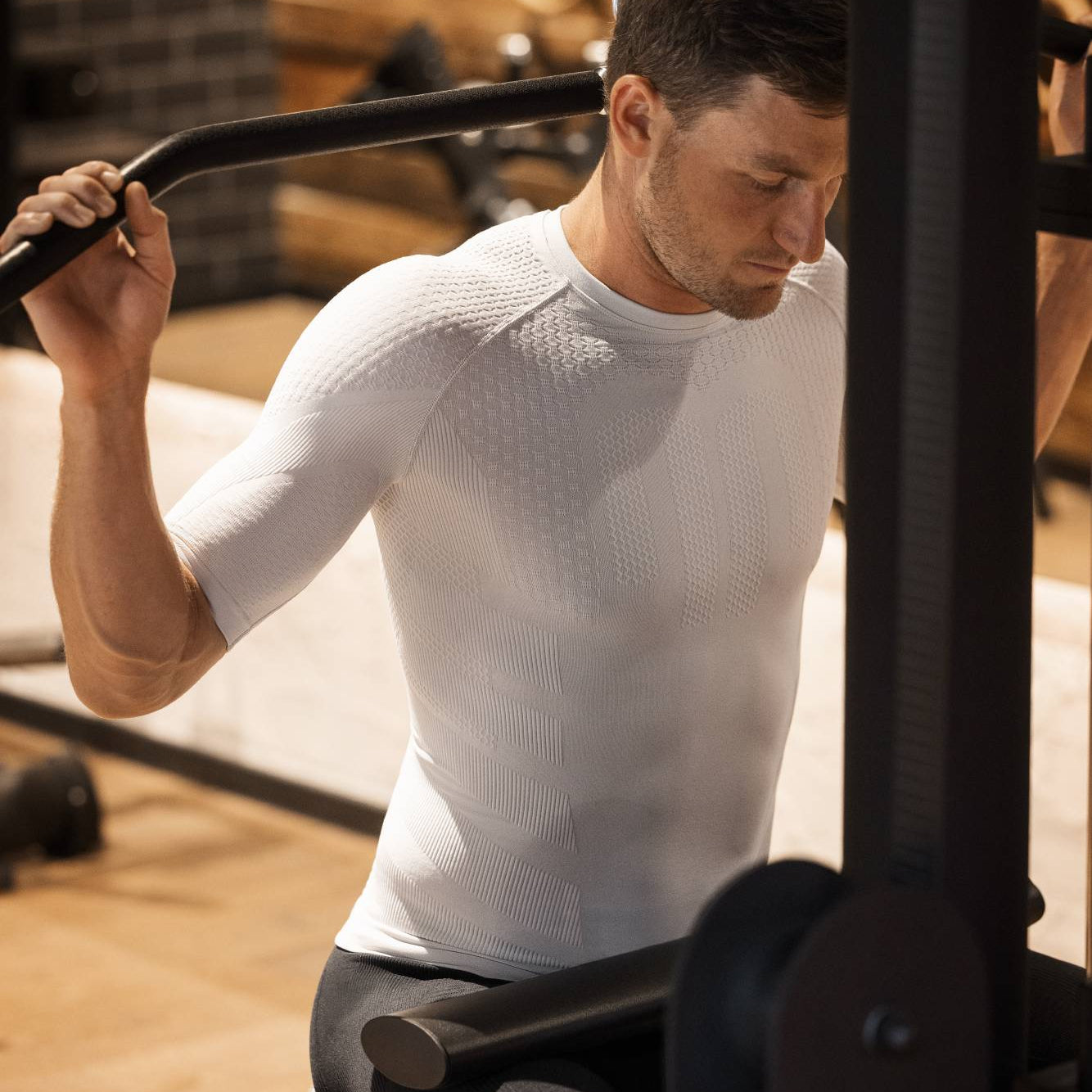 Sports Compression Shirt Short Sleeve