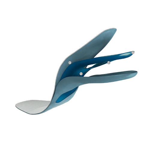 Explosion graphic, showing the three layers of Bauerfeind's Ergopad ReduxHeel 2 foot insole