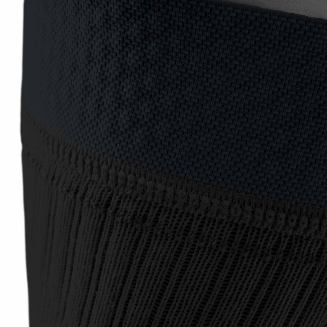 Close-up of the top band and textured fabric of the Bauerfeind Pro Compression Knee Sleeve