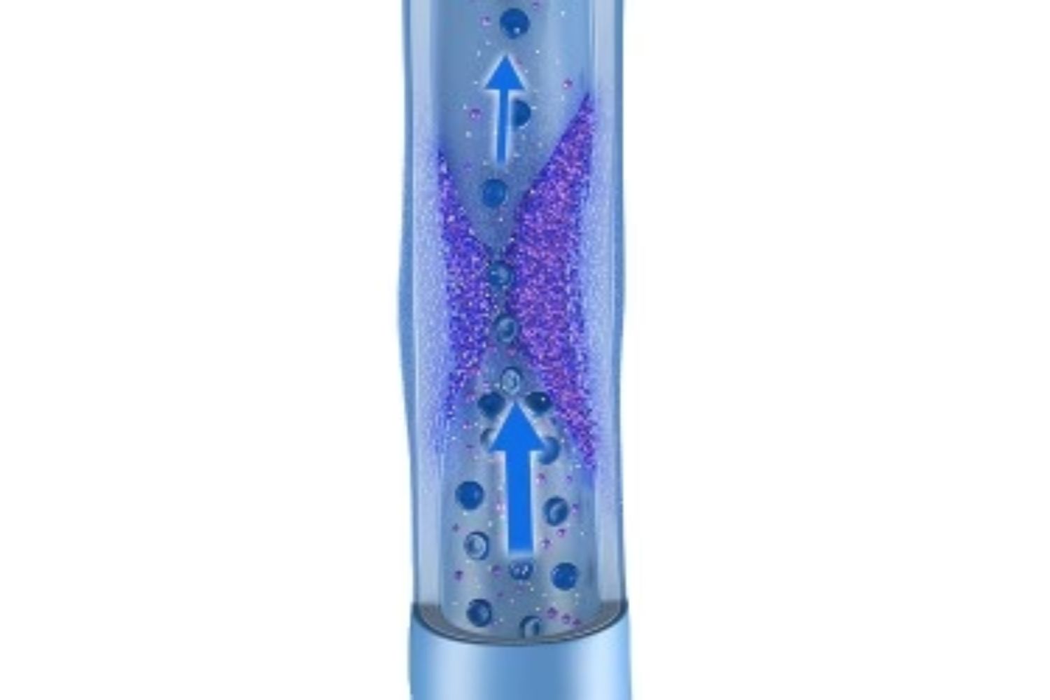 illustration of a vein with inflammation obstructing blood flow, indicating phlebolymphoedema