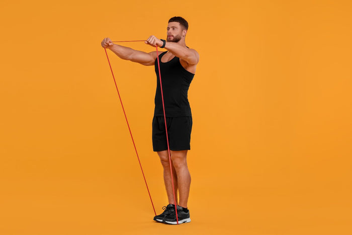 Banded Shoulder Flexion: Strengthen the Rotator Cuff