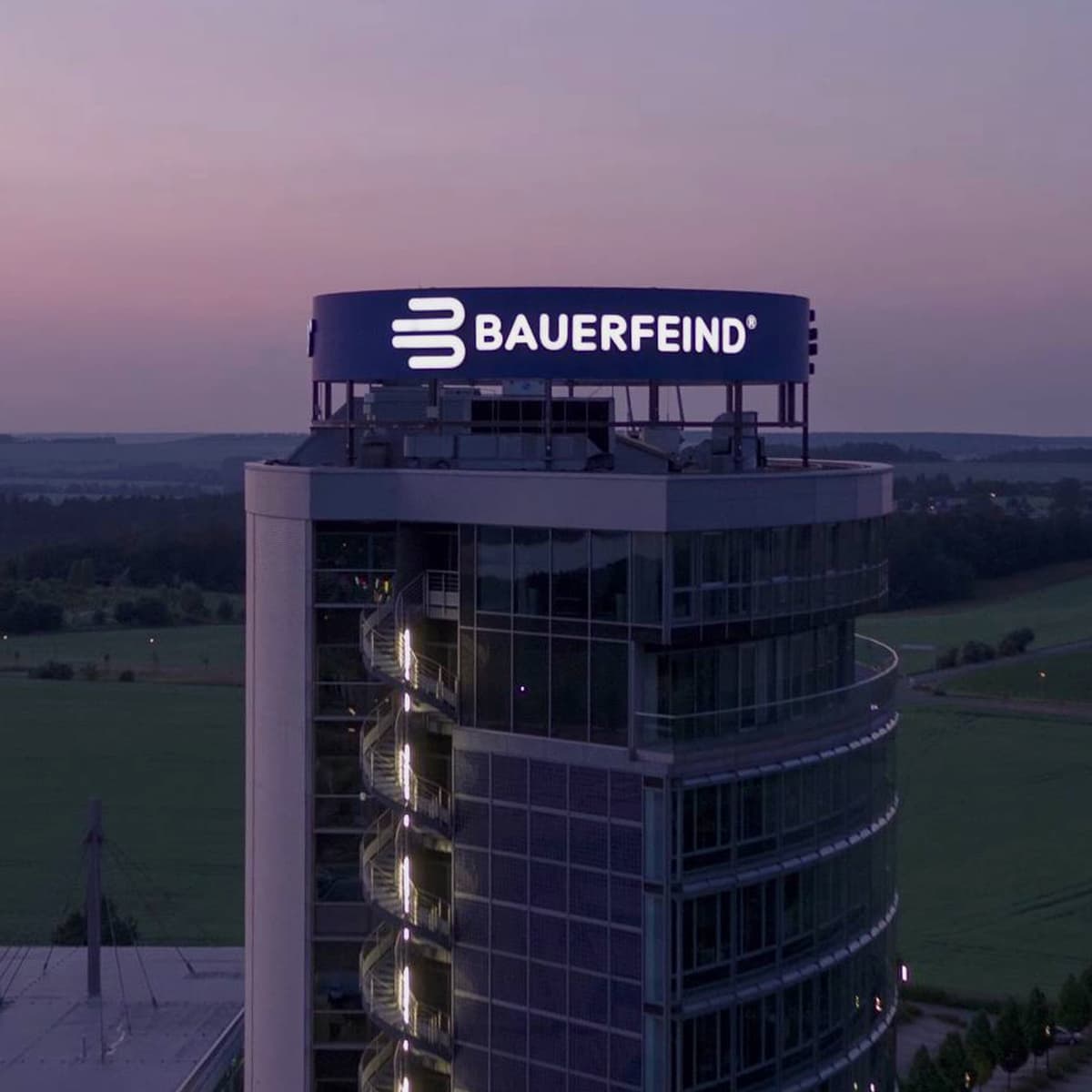 Bauerfeind Headquarters at sunset