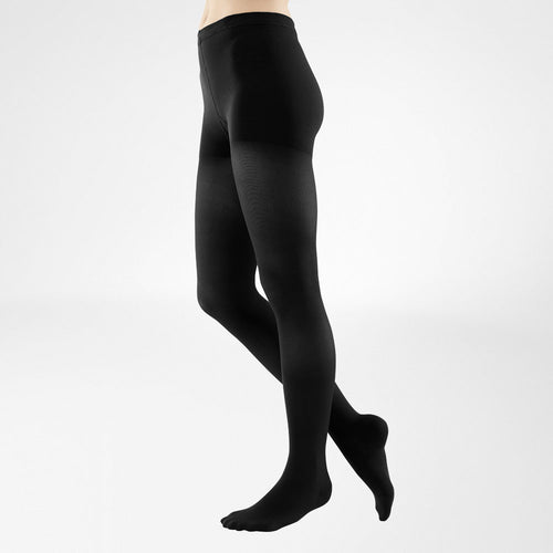 VenoTrain Micro Compression Stockings, Pantyhose, Class 1, Closed Toe, Black