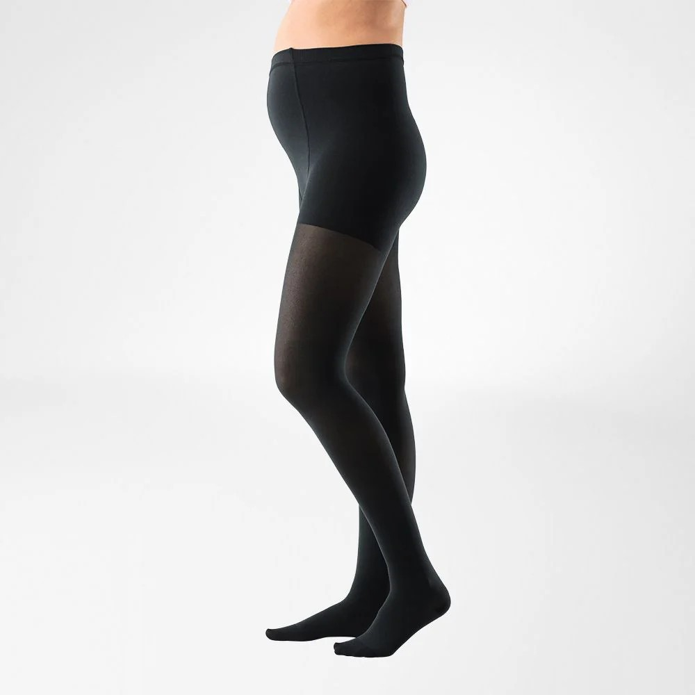 VenoTrain Micro Compression Stockings, Maternity, Class 1, Closed Toe, Black - Bauerfeind New Zealand