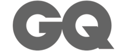 Greyscale GQ logo on a transparent background